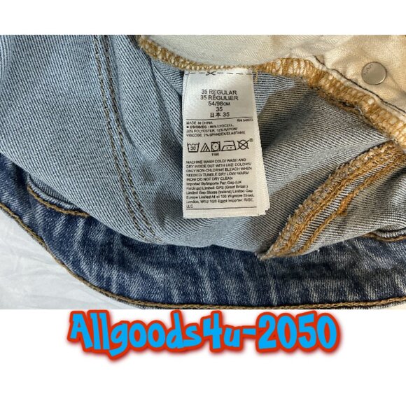 Gap True Skinny Women’s Jeans 35R Distressed Medium Wash - Picture 4 of 11